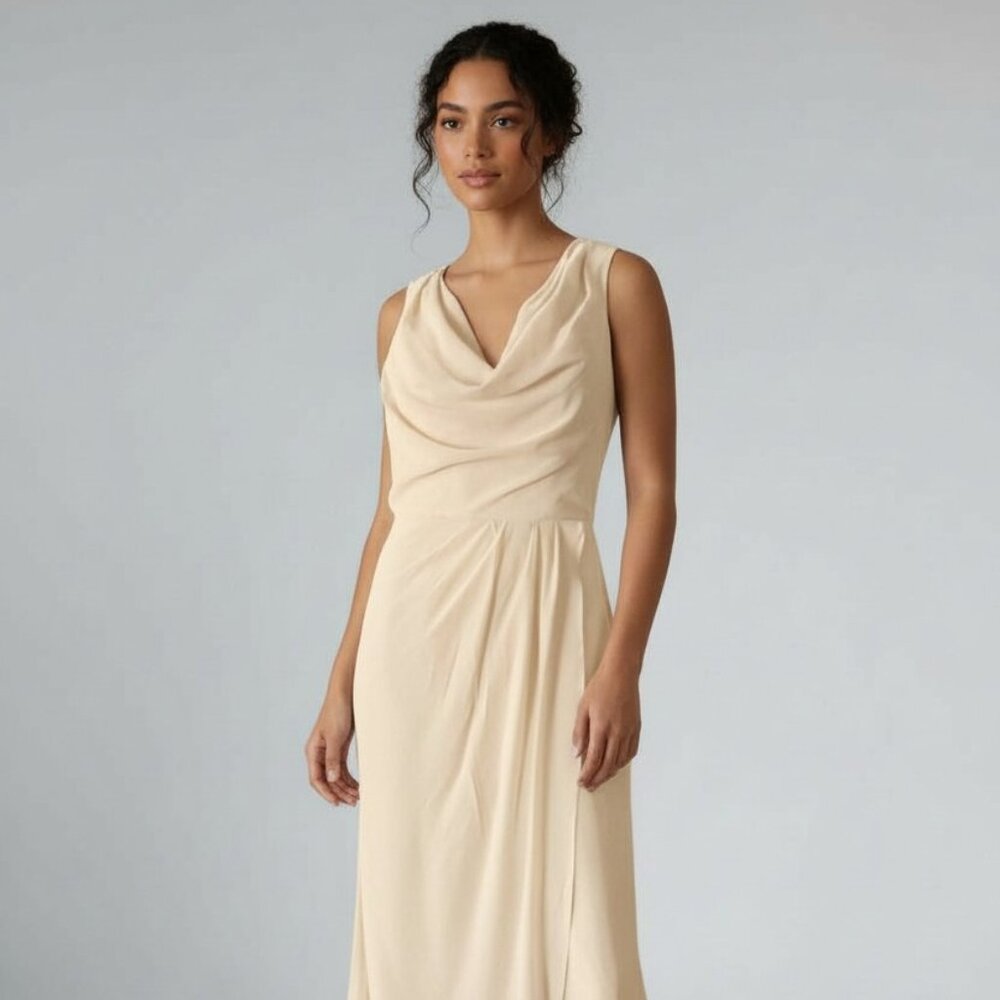 NWOT Buttercream Chiffon Dress